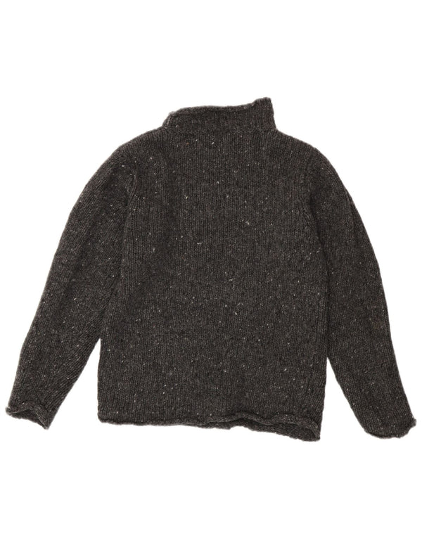 Carraig Donn Womens Turtle Neck Jumper Sweater UK 12 Medium Grey Flecked