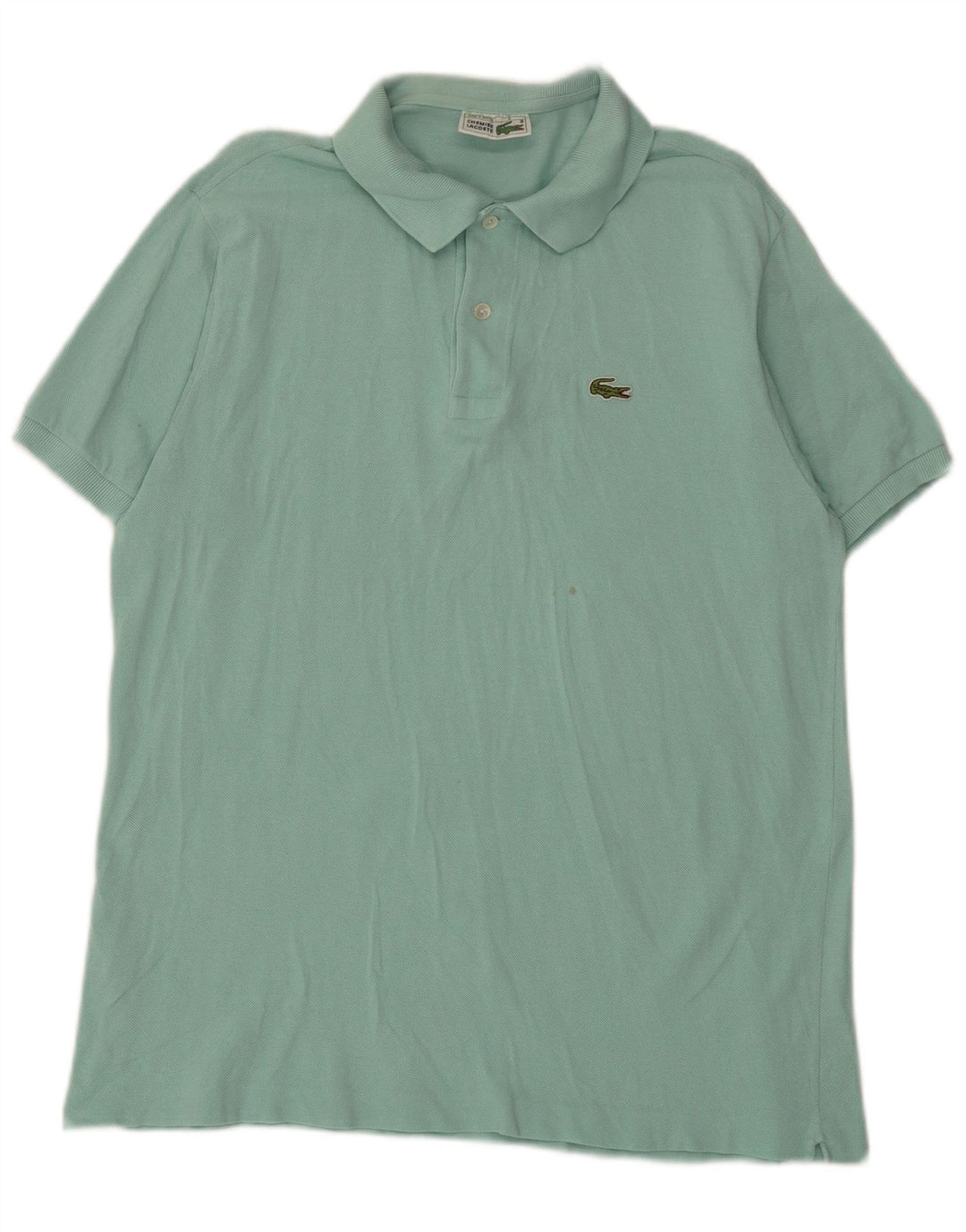 Lacoste Mens Polo Shirt Size 6 XL Green Cotton