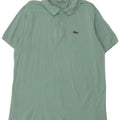Lacoste Mens Polo Shirt Size 6 XL Green Cotton