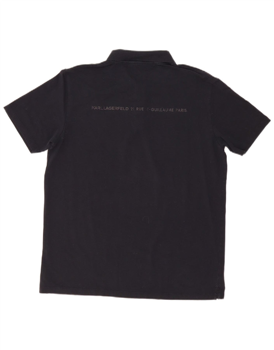 Karl Lagerfeld Mens Polo Shirt XL Navy Blue