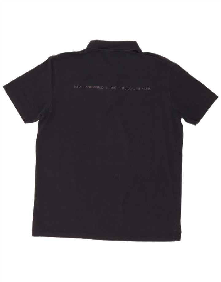 Karl Lagerfeld Mens Polo Shirt XL Navy Blue