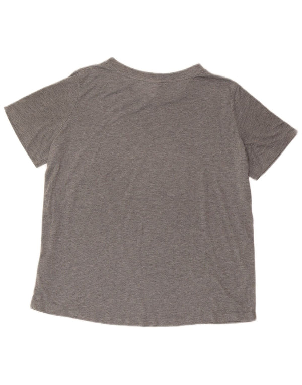 Nike Womens Graphic T-Shirt Top UK 16 Large Grey Polyester