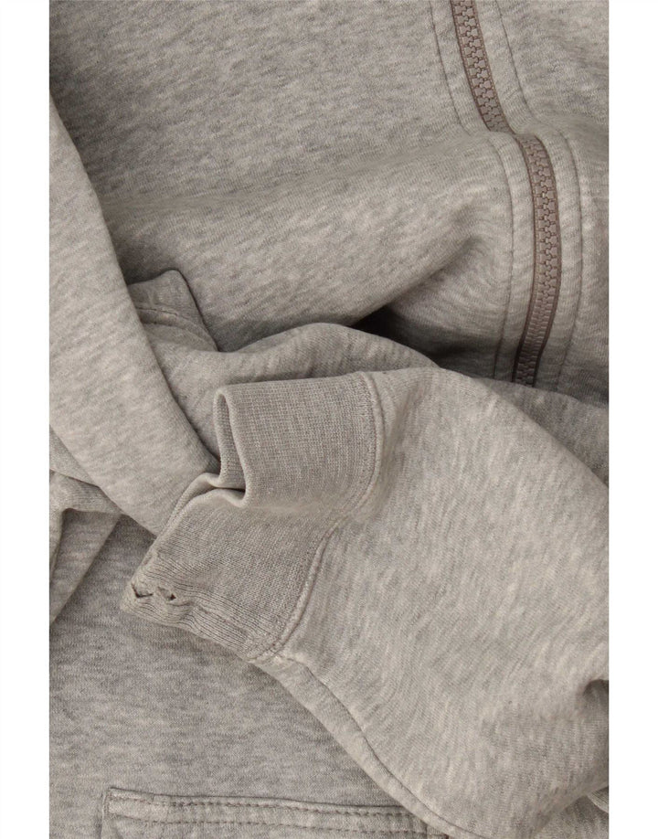 Nike Mens Zip Hoodie Sweater Medium Grey Cotton