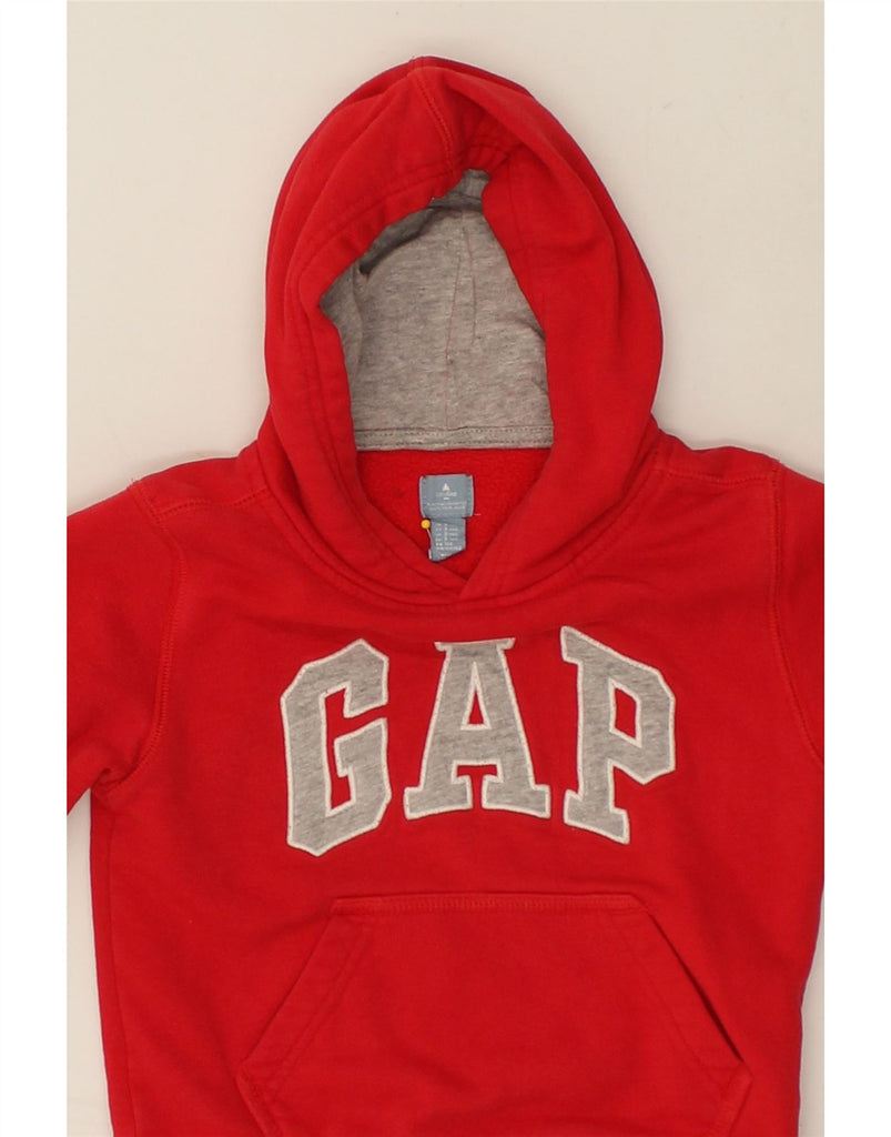 GAP Boys Graphic Hoodie Jumper 2-3 Years Red Cotton | Vintage Gap | Thrift | Second-Hand Gap | Used Clothing | Messina Hembry 