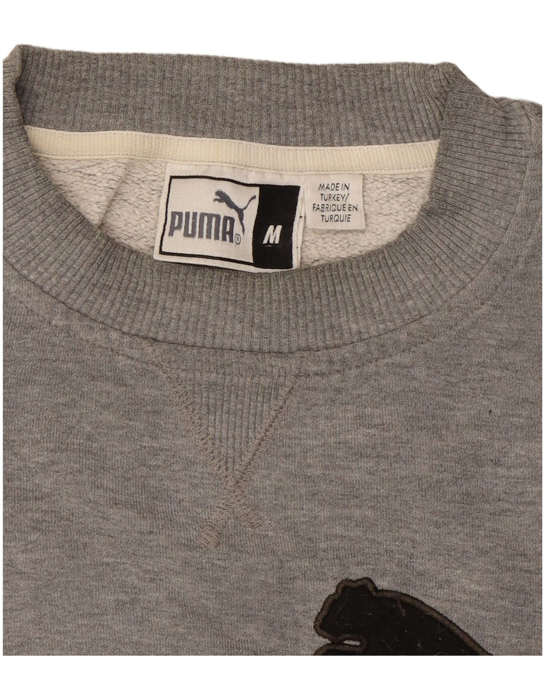 PUMA Mens Graphic Sweatshirt Jumper Medium Grey