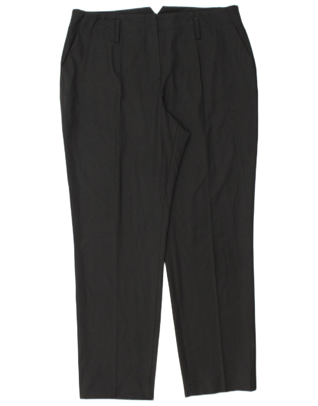 JAEGER Womens Tapered Chino Trousers UK 16 Large W34 L30 Black Polyester