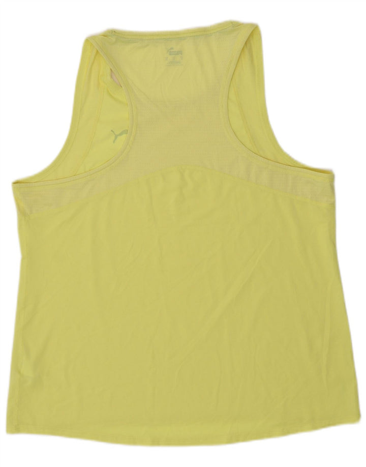 PUMA Womens Vest Top UK 18 XL Yellow Polyester