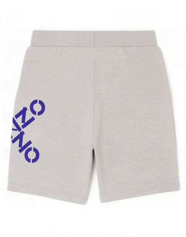 Kenzo Boys Graphic Sport Shorts 11-12 Years Grey Flecked Cotton