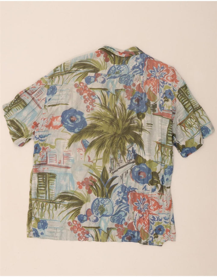 Ciao Mens Short Sleeve Shirt XL Multicoloured Floral Viscose