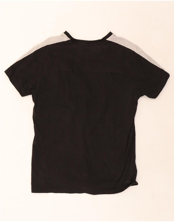 Puma Mens Mercedes AMG Petronas T-Shirt Top Large Black Colourblock Cotton