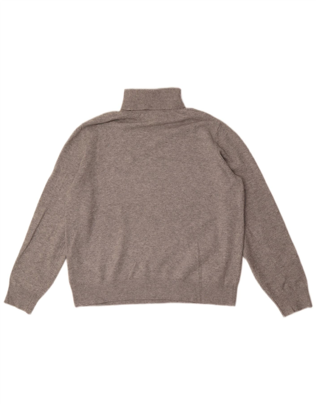 Marks & Spencer Mens Roll Neck Jumper Sweater Medium Grey Polyester
