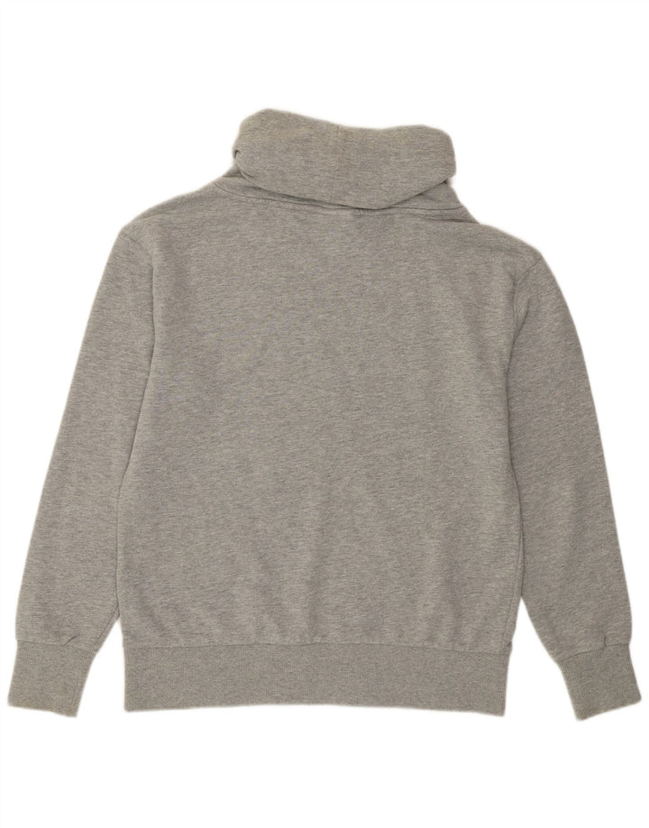 DIADORA Womens Roll Neck Sweatshirt Jumper UK 14 Medium Grey