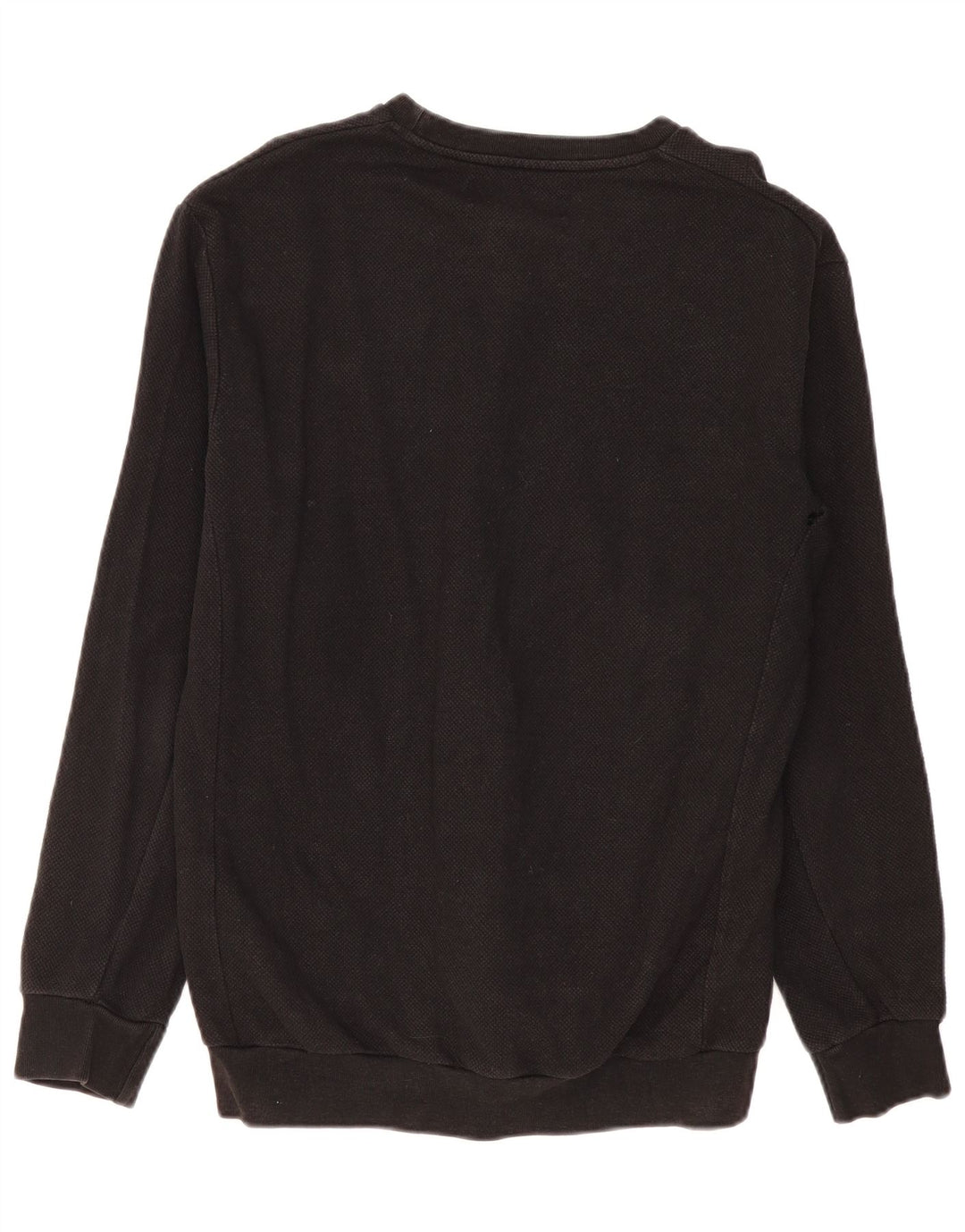 Zara Mens Sweatshirt Jumper Large Black Cotton