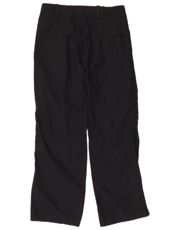 Nike Womens Straight Cargo Trousers UK 8 Small W32 L29 Black Cotton