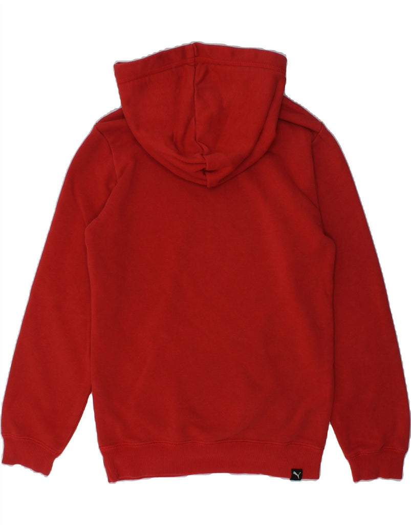 PUMA Boys Graphic Hoodie Jumper 7-8 Years Red Cotton | Vintage Puma | Thrift | Second-Hand Puma | Used Clothing | Messina Hembry 