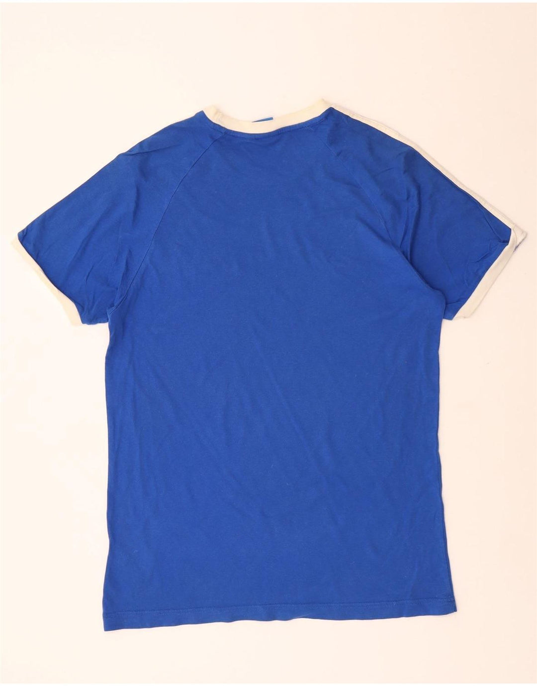 ADIDAS Mens T-Shirt Top Large Blue Cotton