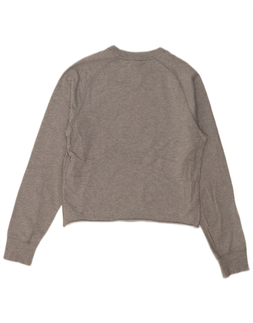 NIKE Womens Graphic Sweatshirt Jumper UK 10 Small Grey Cotton