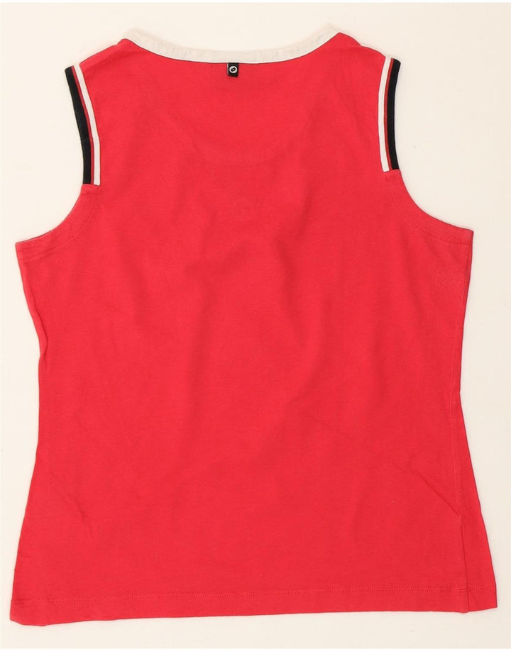 Lotto Womens Vest Top UK 12 Medium Pink Cotton