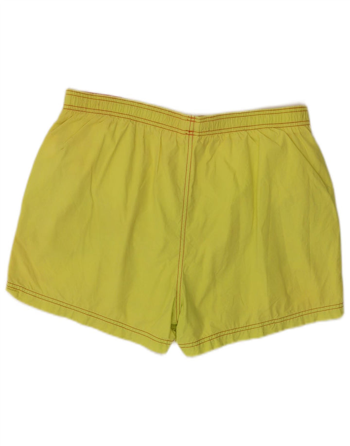 Reebok Mens Swimming Shorts Large Yellow Polyester