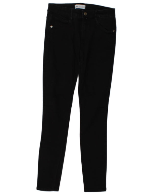 Zara Womens Skinny Jeans EU 38 Small W28 L26 Black Cotton