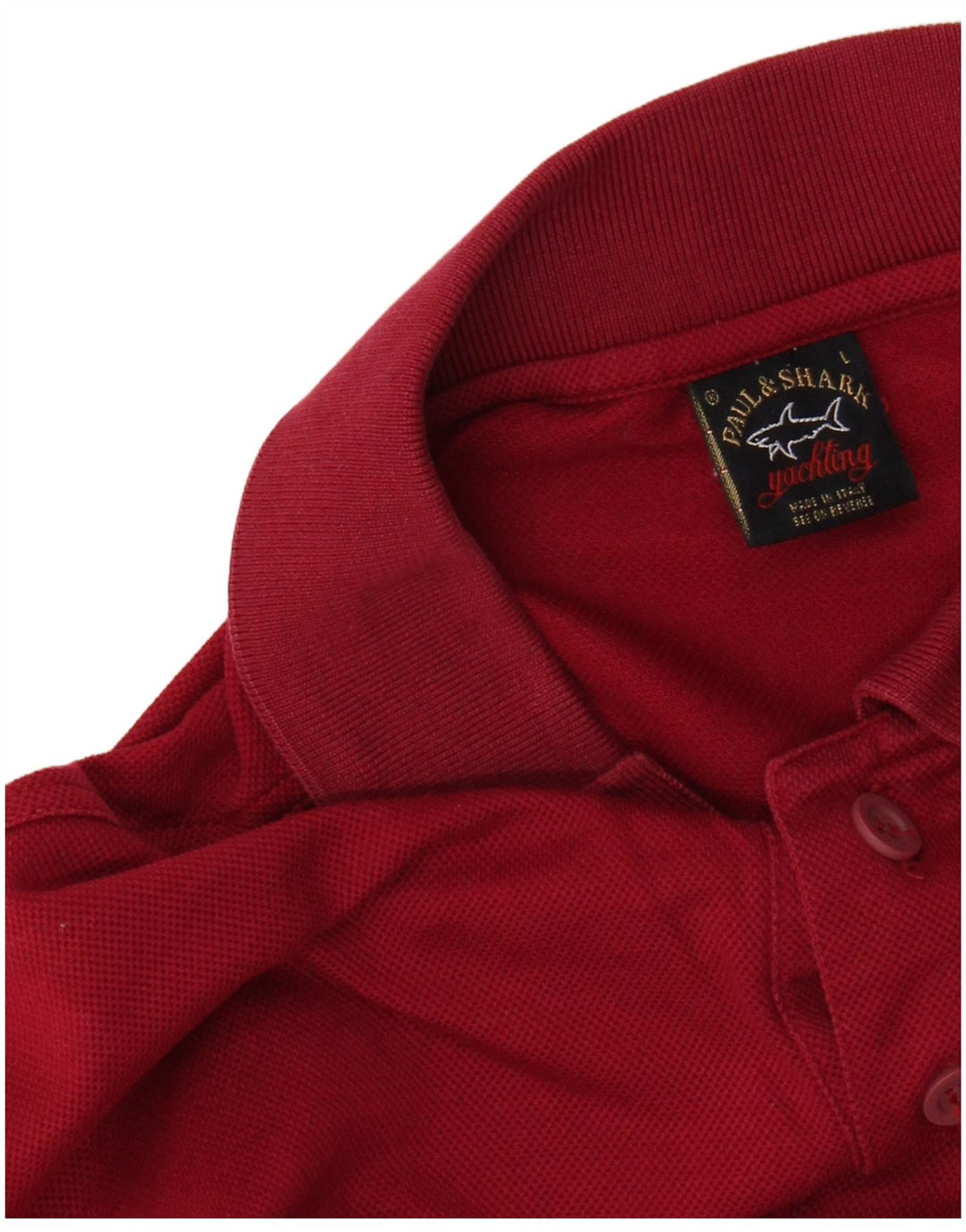 PAUL & SHARK Mens Polo Shirt Large Red