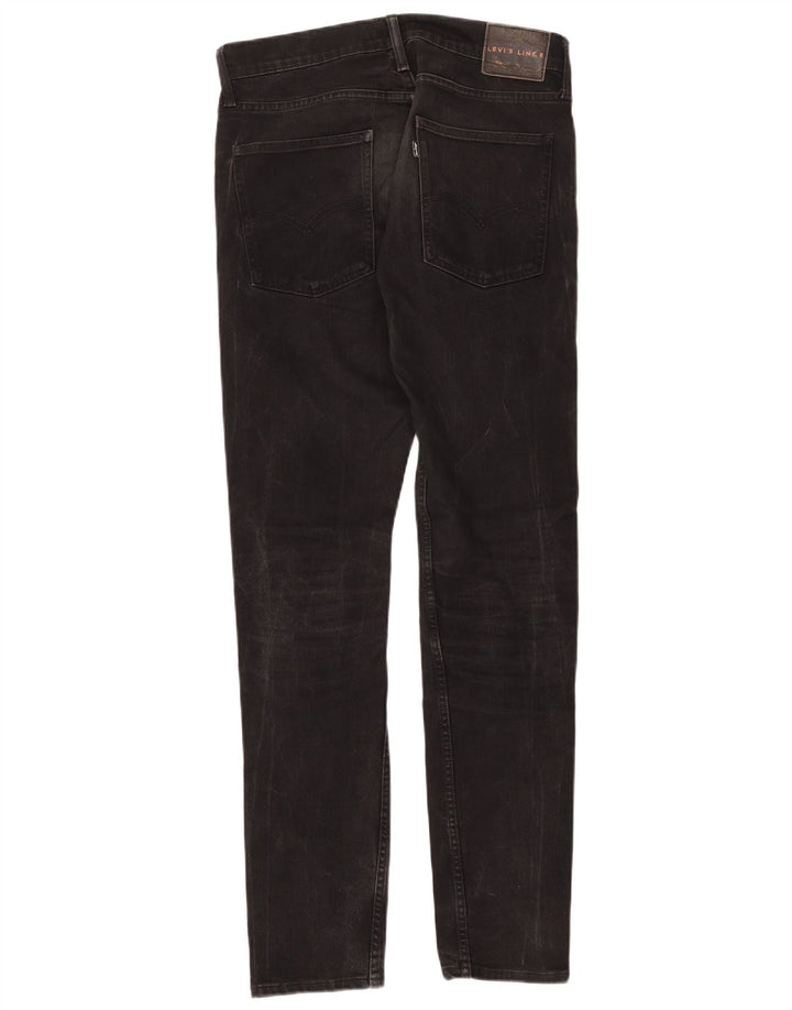 Levi's Womens Line 8 Slim Jeans W30 L34 Black Cotton