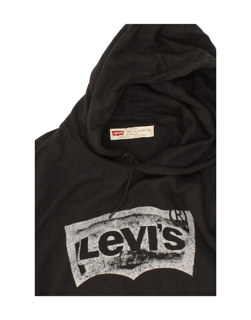 LEVI'S Mens Standard Fit Graphic Hoodie Jumper XL Black Cotton | Vintage Levi's | Thrift | Second-Hand Levi's | Used Clothing | Messina Hembry 