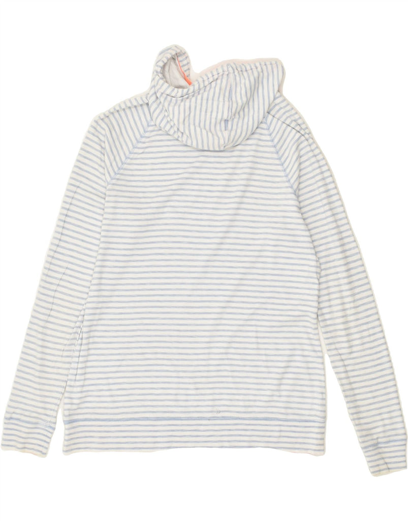 JOULES Womens Hoodie Jumper UK 14  Large Blue Striped Cotton | Vintage Joules | Thrift | Second-Hand Joules | Used Clothing | Messina Hembry 