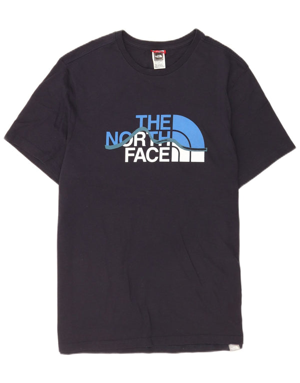 The North Face Mens Short Sleeve Graphic T-Shirt Top Large Navy Blue