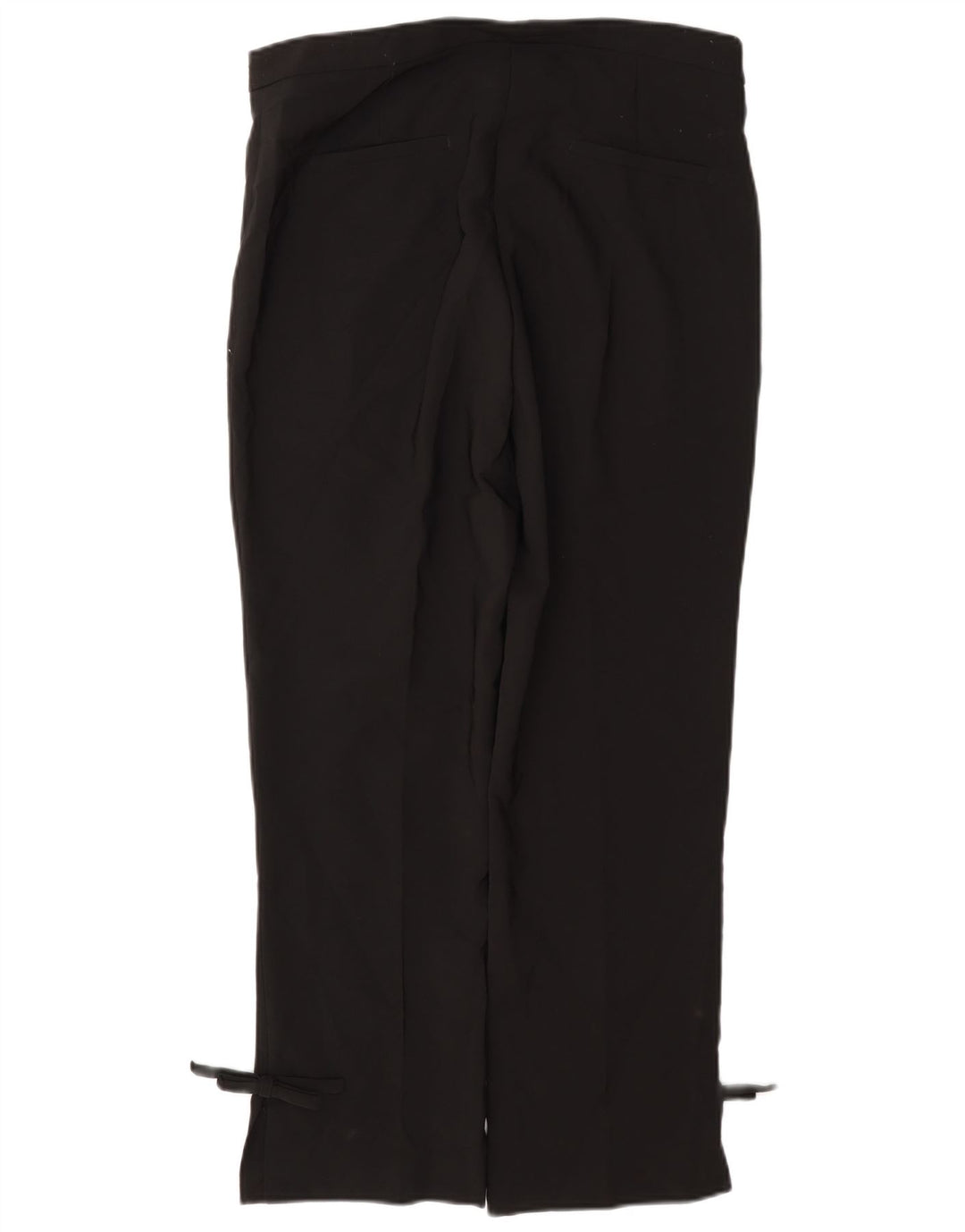 Zara Womens Straight Casual Trousers Large W30 L27 Black Polyester