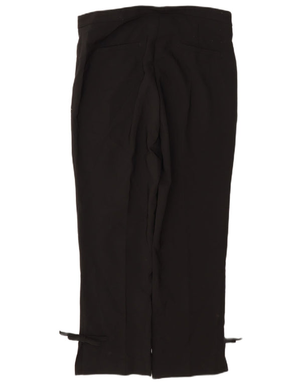 Zara Womens Straight Casual Trousers Large W30 L27 Black Polyester