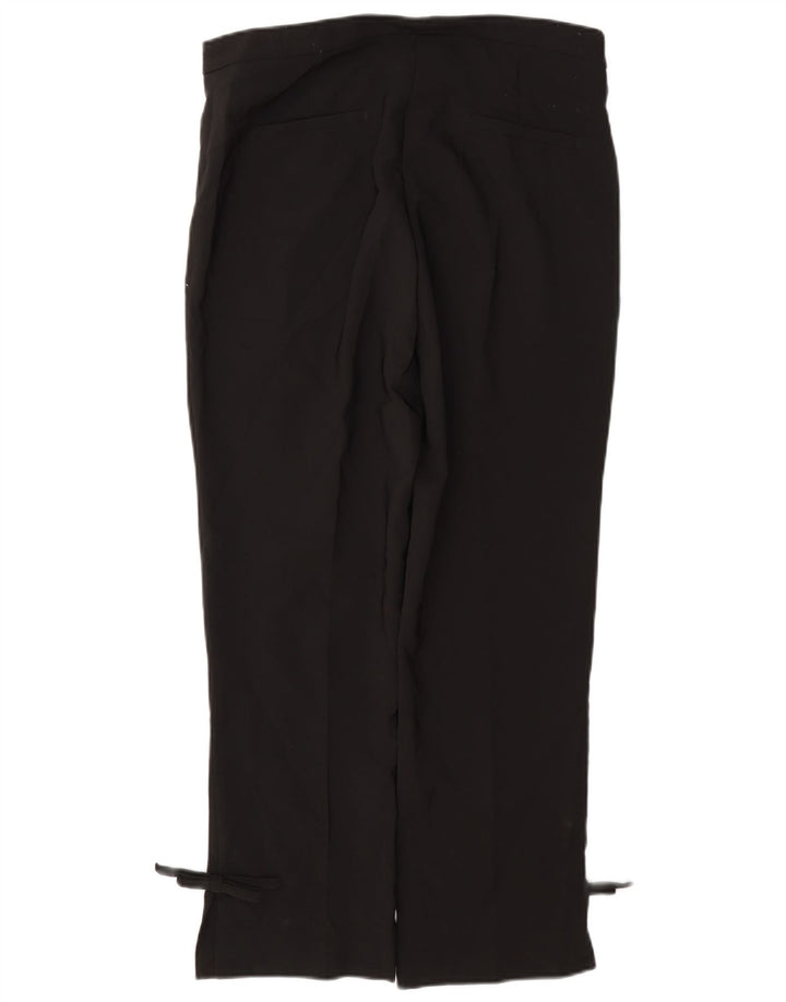 Zara Womens Straight Casual Trousers Large W30 L27 Black Polyester
