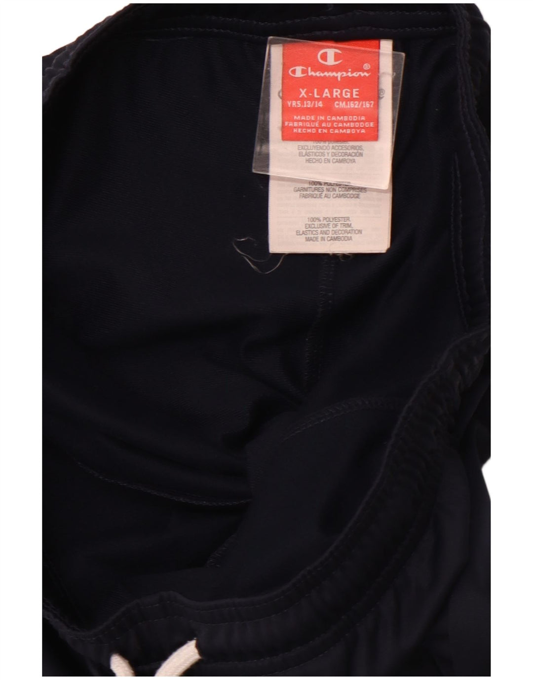 CHAMPION Boys Tracksuit Trousers Joggers 13-14 Years XL  Navy Blue