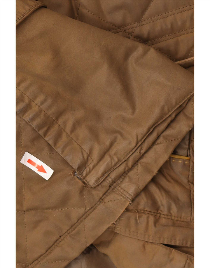 Massimo Dutti Mens Utility Jacket UK 40 Large Brown Nylon