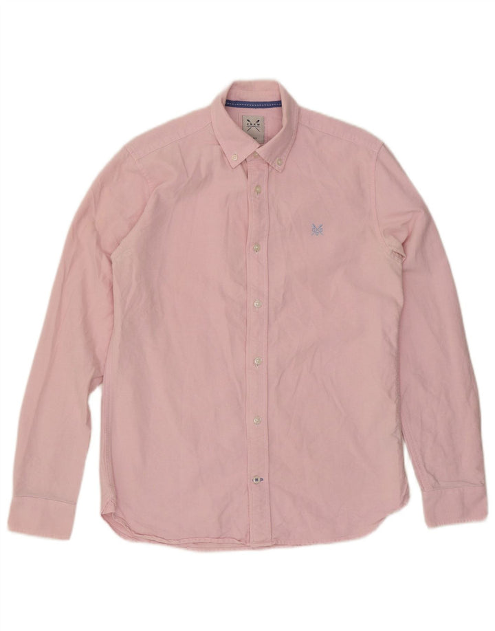 Crew Clothing Mens Tailored Fit Shirt Small Pink Cotton