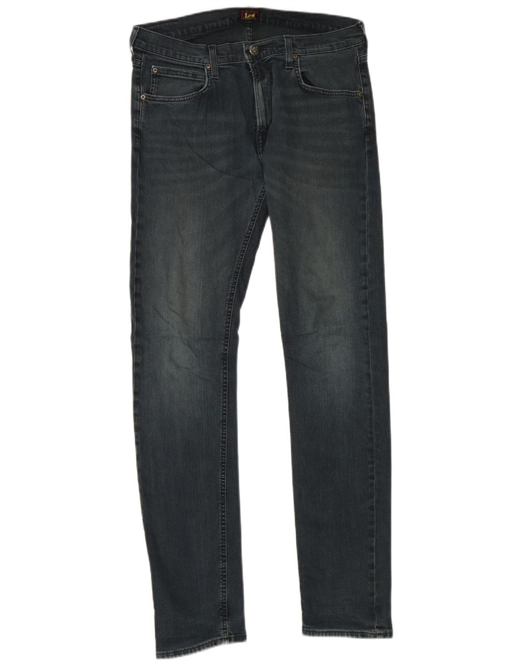 Lee Mens Luke Slim Jeans W33 L34 Navy Blue Cotton