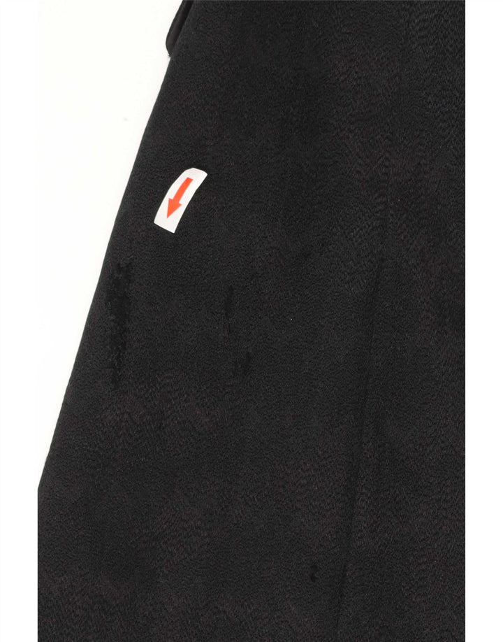 Strenesse Gabriele Strehle Womens Double Breasted Coat UK 14 Medium Black