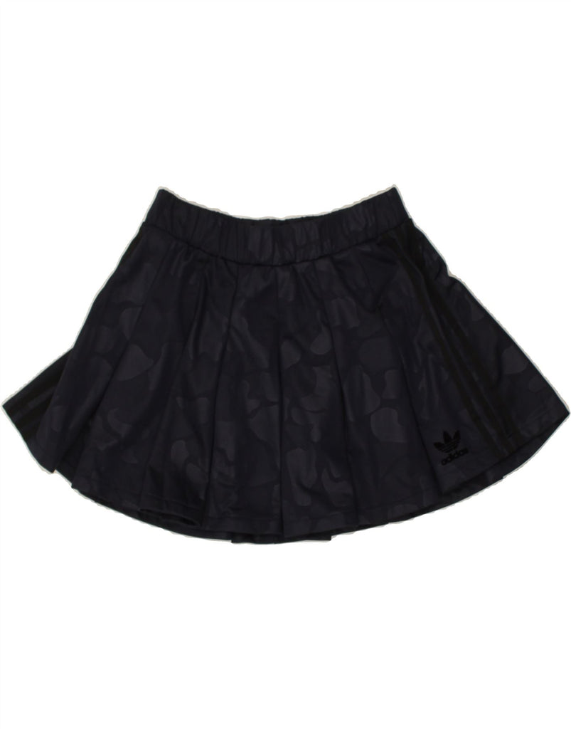 ADIDAS Womens Mini Skirt UK 8 Small W27 Navy Blue Polyester Vintage Adidas and Second-Hand Adidas from Messina Hembry 