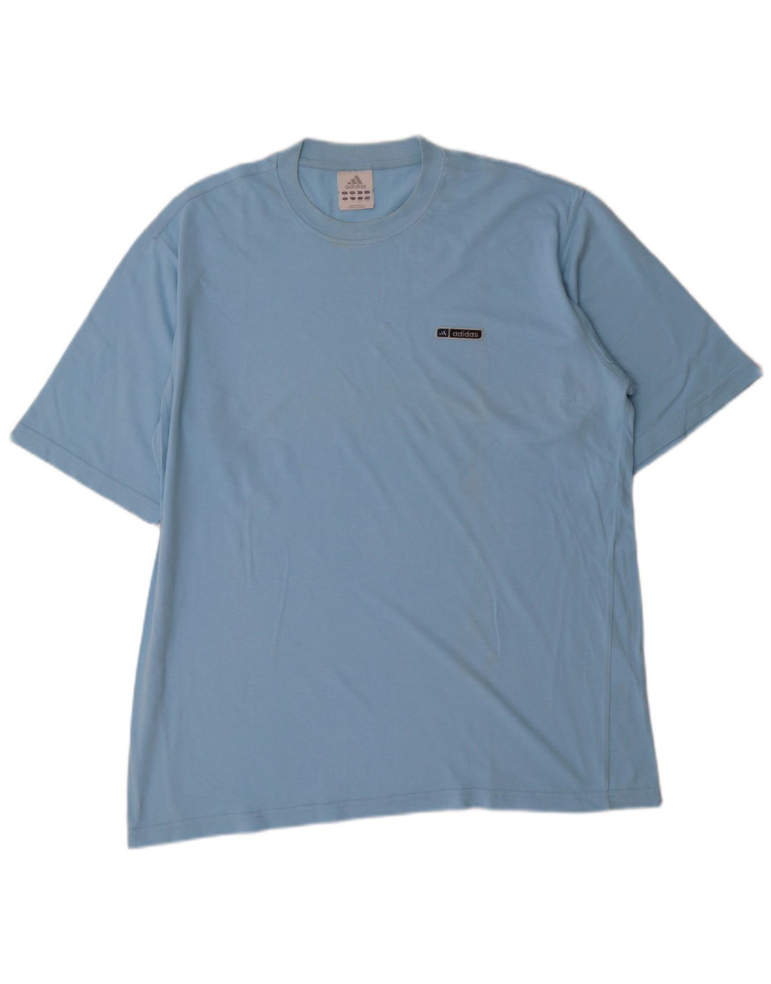 ADIDAS Mens T-Shirt Top Large Blue Cotton