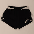 Asics Womens Sport Shorts UK 10 Small  Black Colourblock Polyester