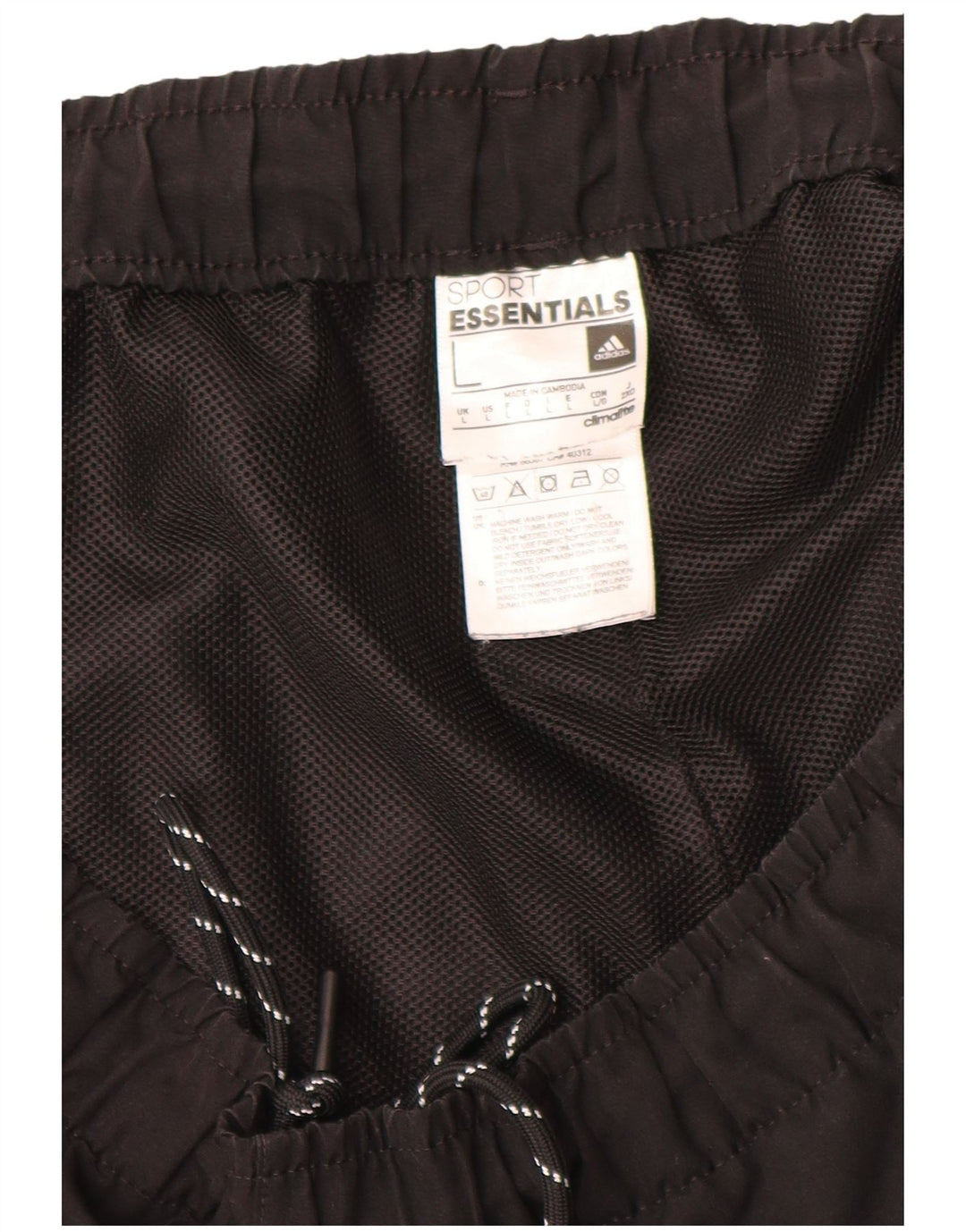 Adidas Mens Climalite Sport Shorts Large  Black Polyester