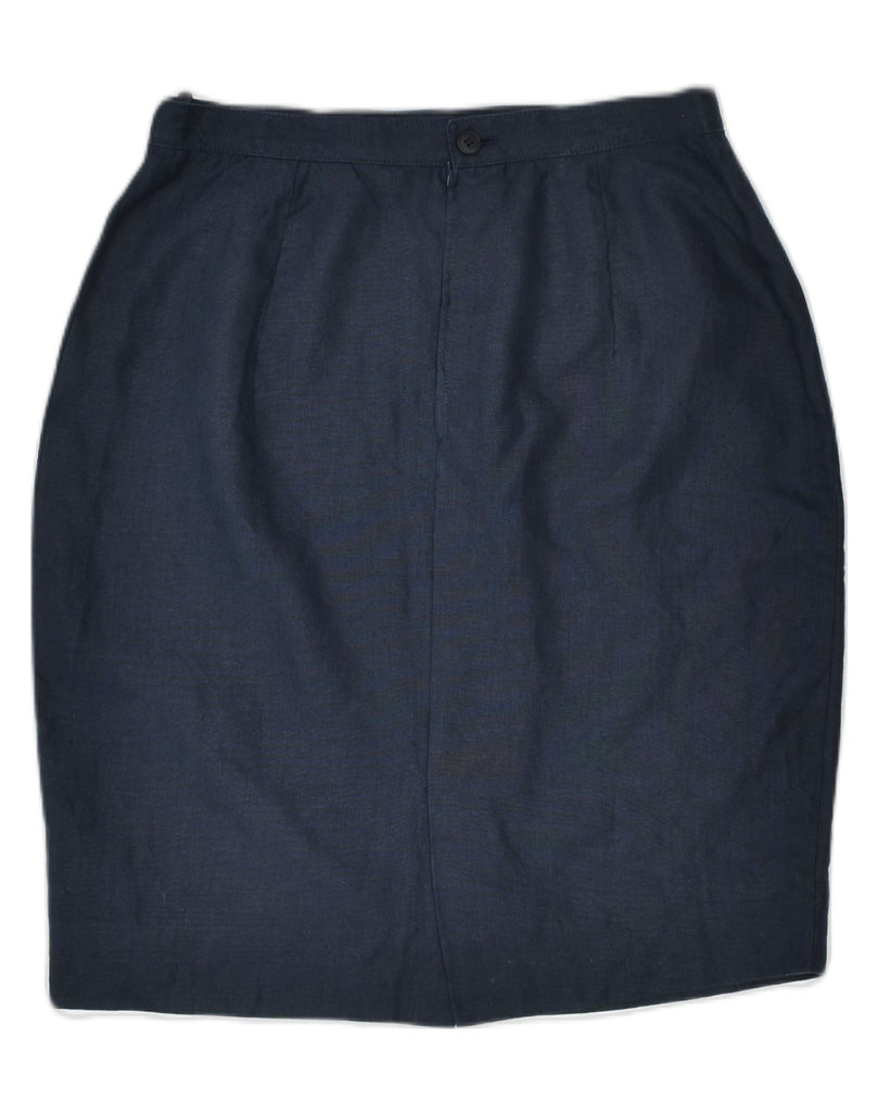 LUISA SPAGNOLI Womens Straight Skirt IT 44 Medium W28  Navy Blue Classic | Vintage | Thrift | Second-Hand | Used Clothing | Messina Hembry 