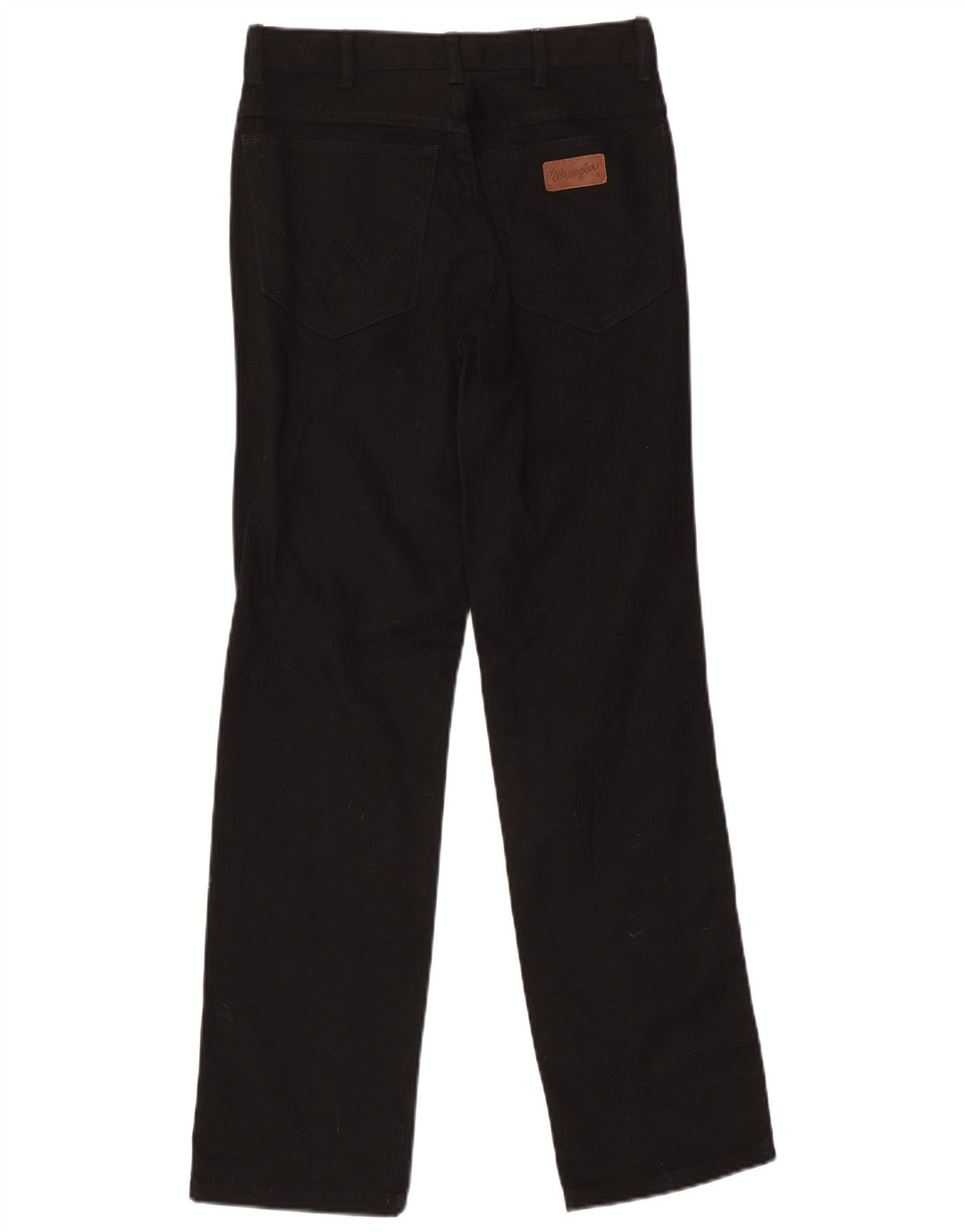Wrangler Mens Straight Jeans W30 L31 Black Cotton