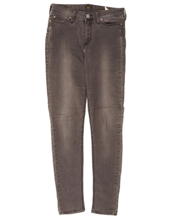 Lee Womens Skinny Jeans W30 L33 Grey Cotton