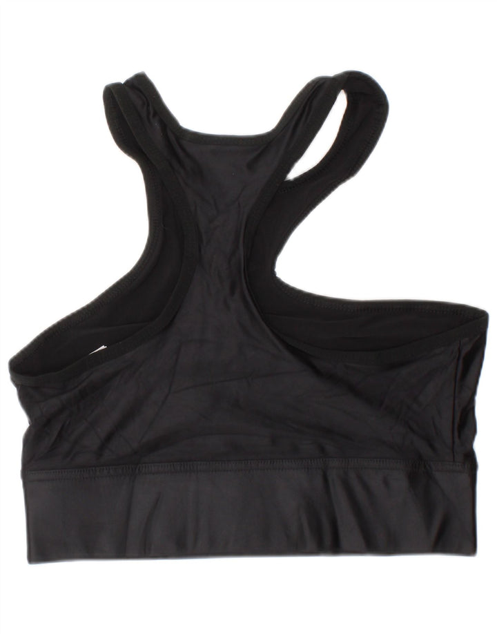 Reebok Womens Sport Bra Top Small Black Polyamide Sports