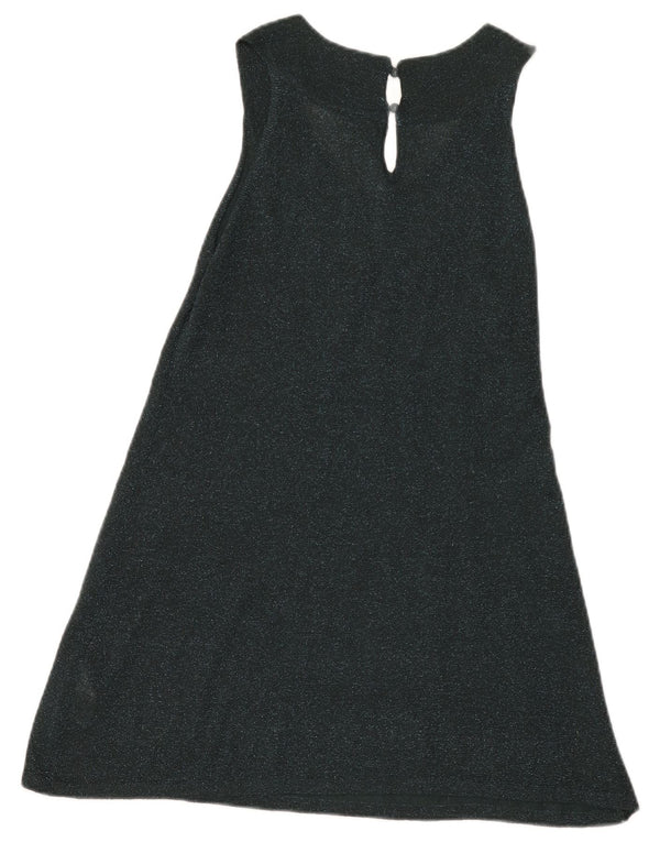 Topshop Womens Sleeveless Basic Dress UK 14 Medium Green Viscose