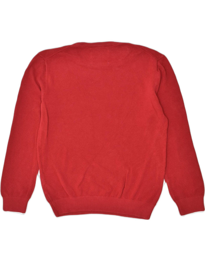 JOULES Mens Crew Neck Jumper Sweater Medium Red Cotton | Vintage | Thrift | Second-Hand | Used Clothing | Messina Hembry 