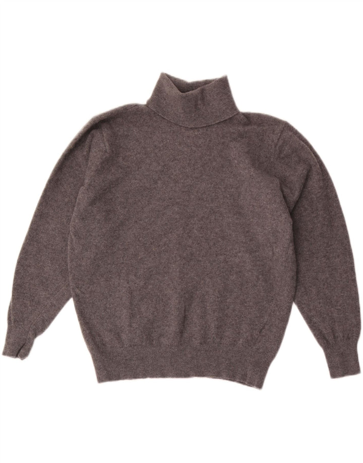 Hodgson Womens Roll Neck Jumper Sweater UK 14 Medium Grey Flecked