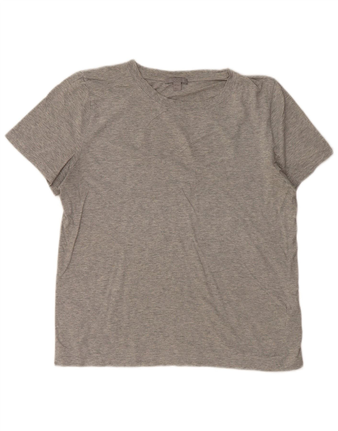 COS Womens T-Shirt Top UK 14 Medium Grey Flecked Cotton