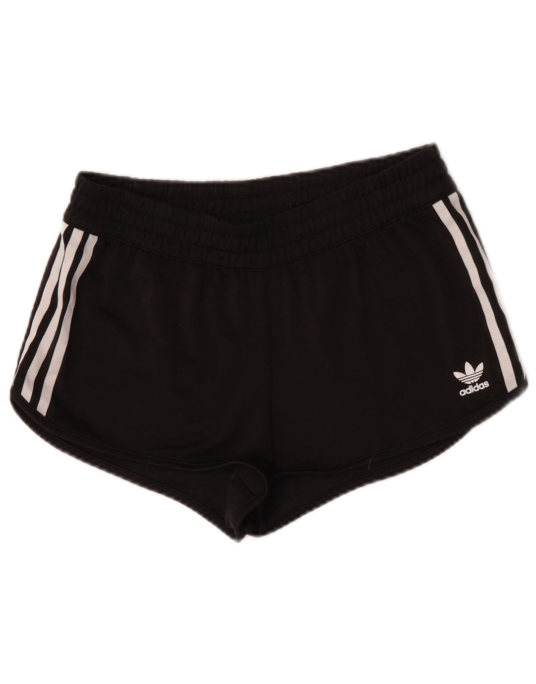 Adidas Womens Sport Shorts UK 12 Medium Black Colourblock Polyester